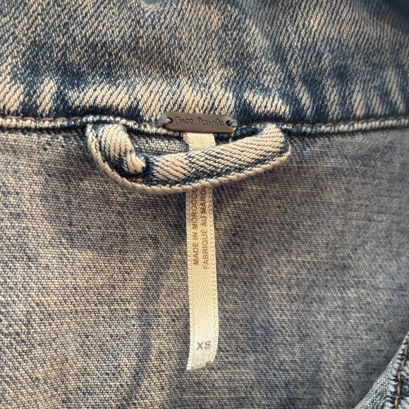 Free People Light Blue Jean Jacket - Picture 2 of 2